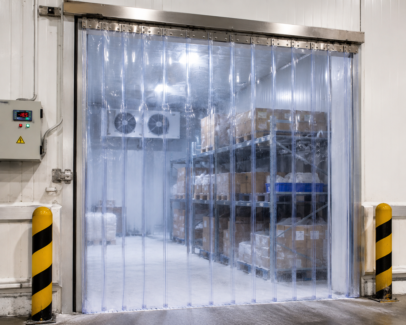 PVC strip curtains for cold storage