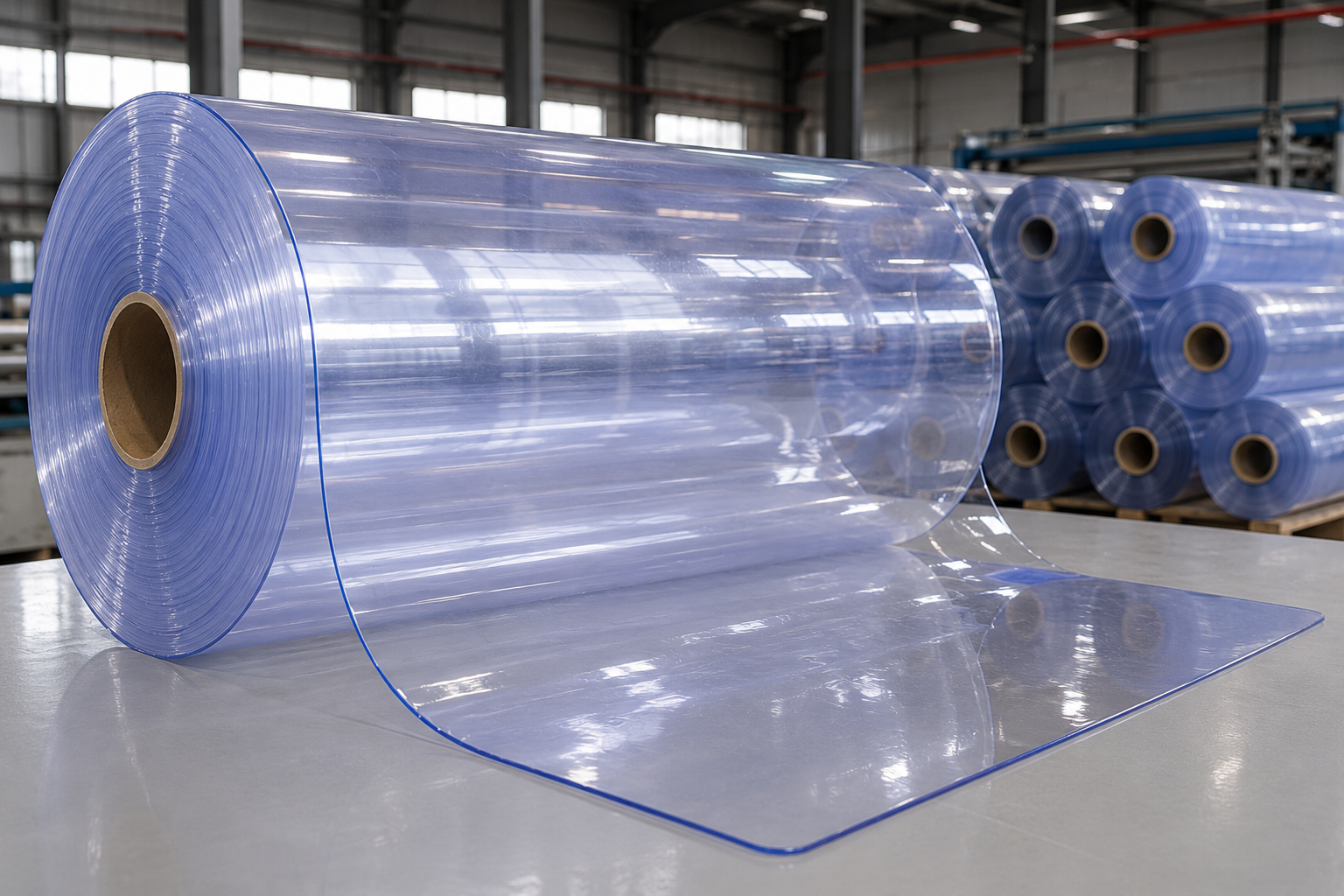 Flexible PVC sheet rolls manufactured for distributors and converters