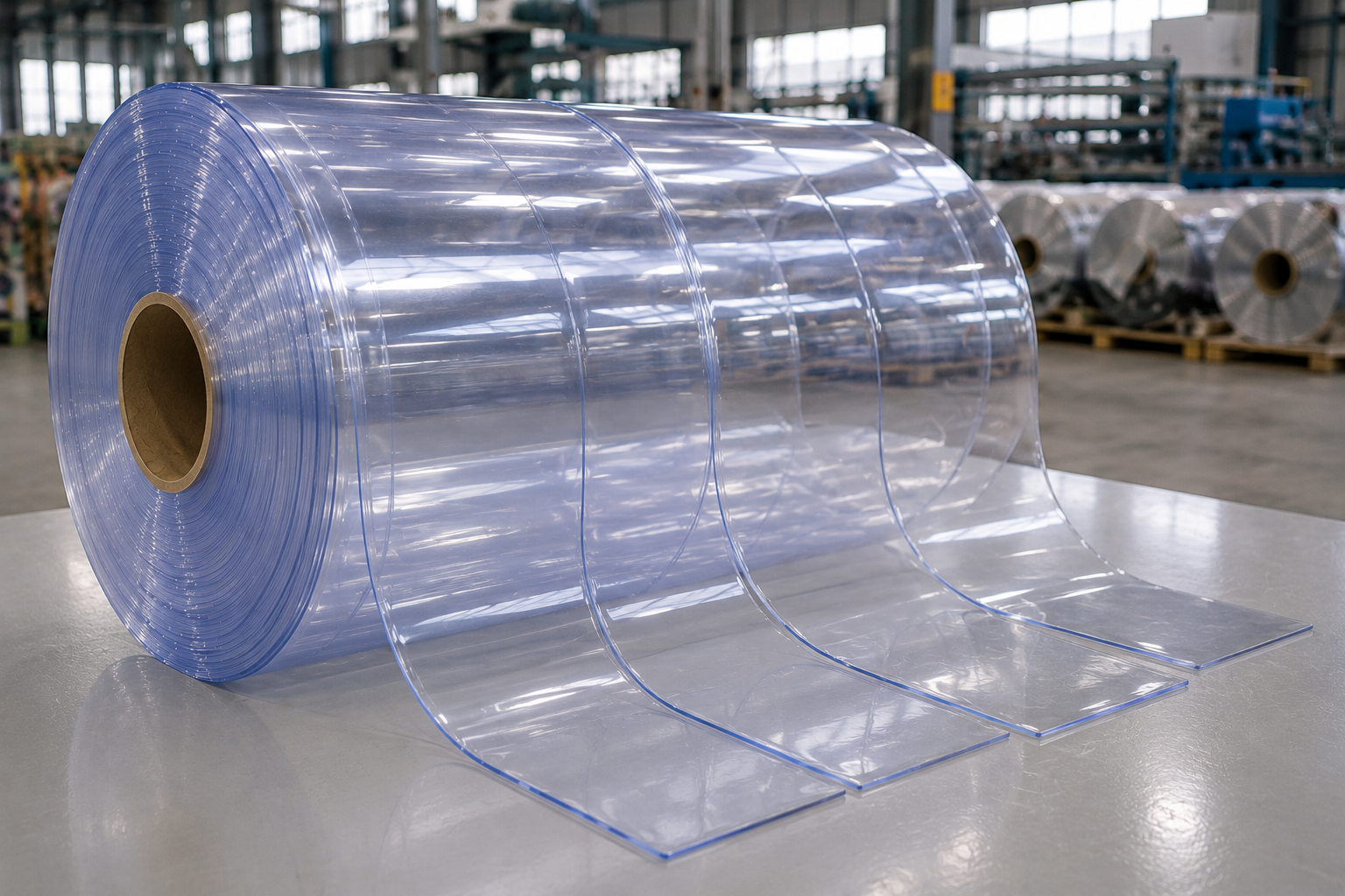 Standard clear flexible PVC strip curtain