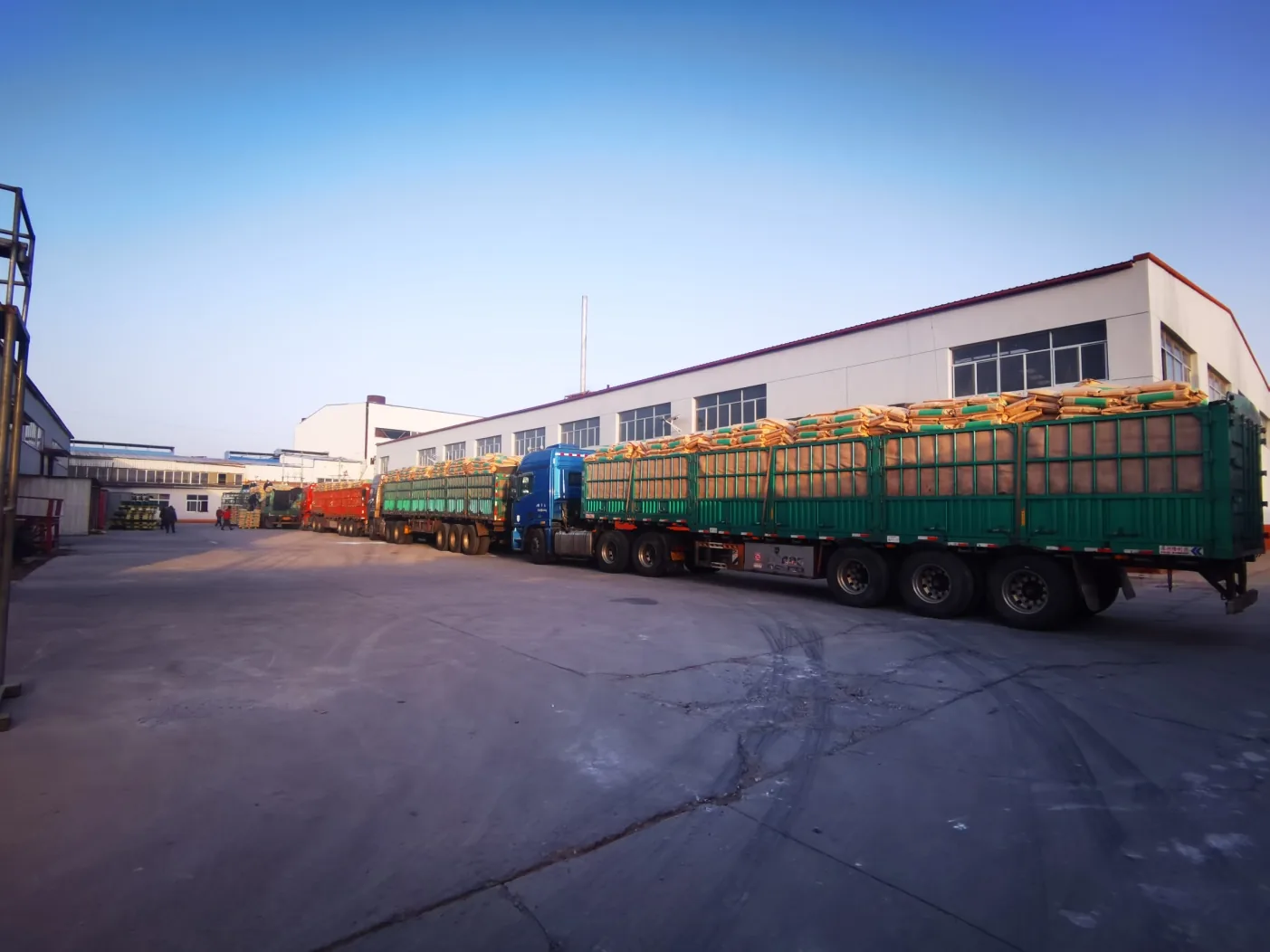 Langfang Xukang flexible PVC factory and logistics yard