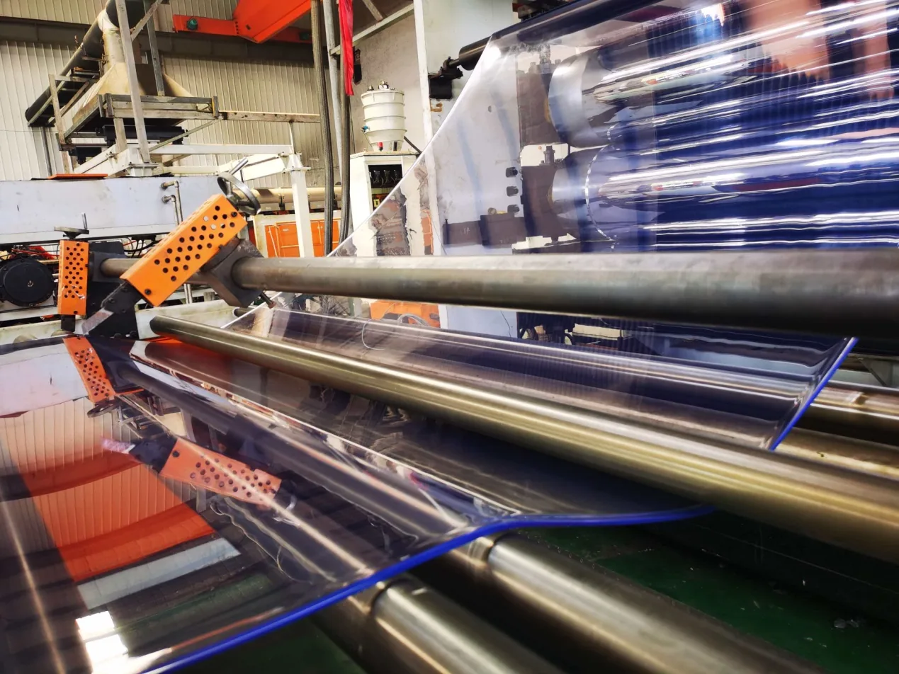 Flexible PVC material production at Xukang factory